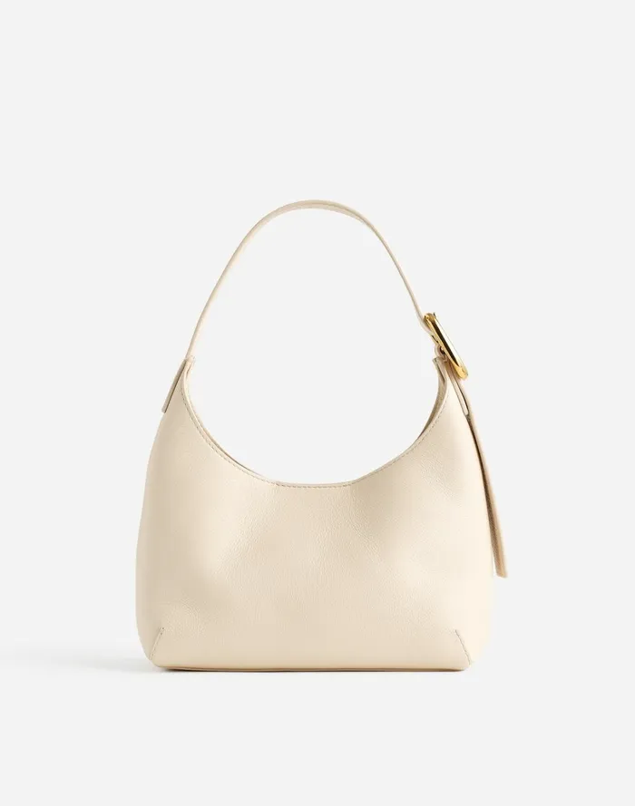 Women Bags Madewell The SculpturalBuckle Shoulder Bag Ecru