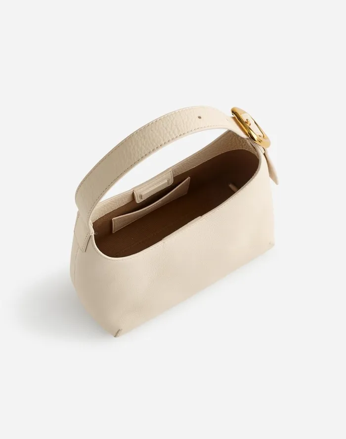 Women Bags Madewell The SculpturalBuckle Shoulder Bag Ecru
