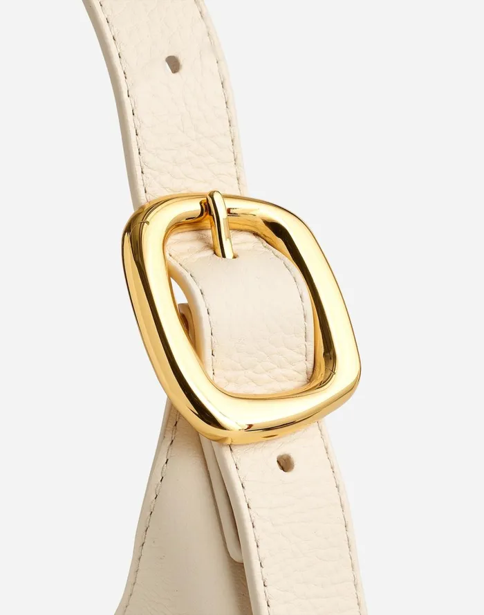 Women Bags Madewell The SculpturalBuckle Shoulder Bag Ecru