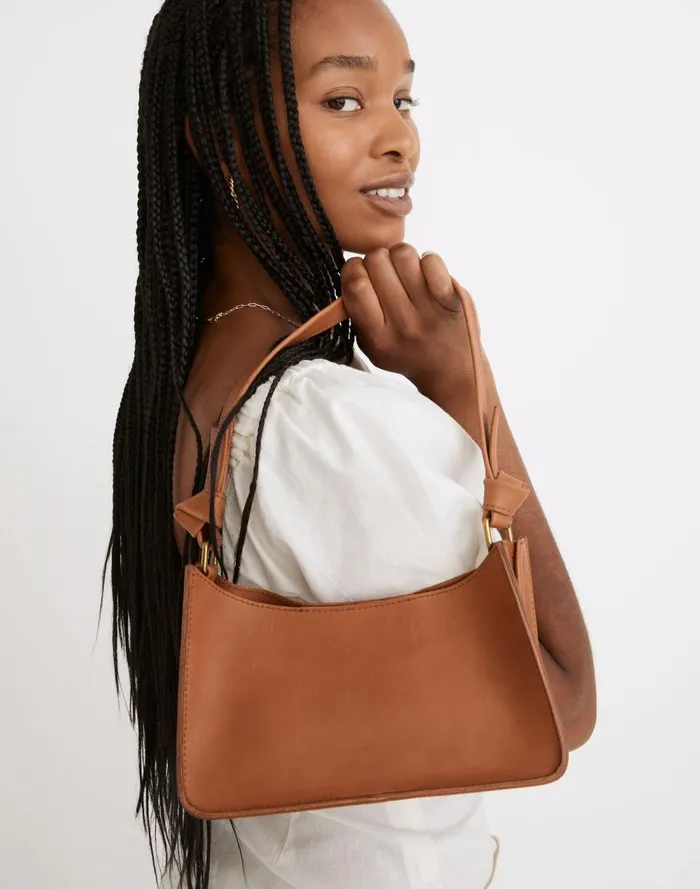 Women Bags Madewell The Sydney Shoulder Bag Burnished Caramel