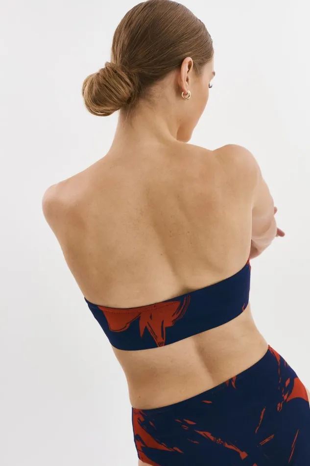 Women BENINA Bandeau Swimsuit Top Floral LAMARQUE Swim