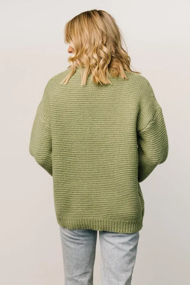 Women Bentley Chunky Knit Sweater Olive Baltic Born Sweaters