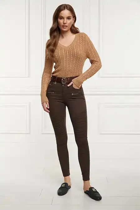 Women Biker Jean Chocolate Holland Cooper Jeans Women Biker Jean Chocolate Holland Cooper Jeans