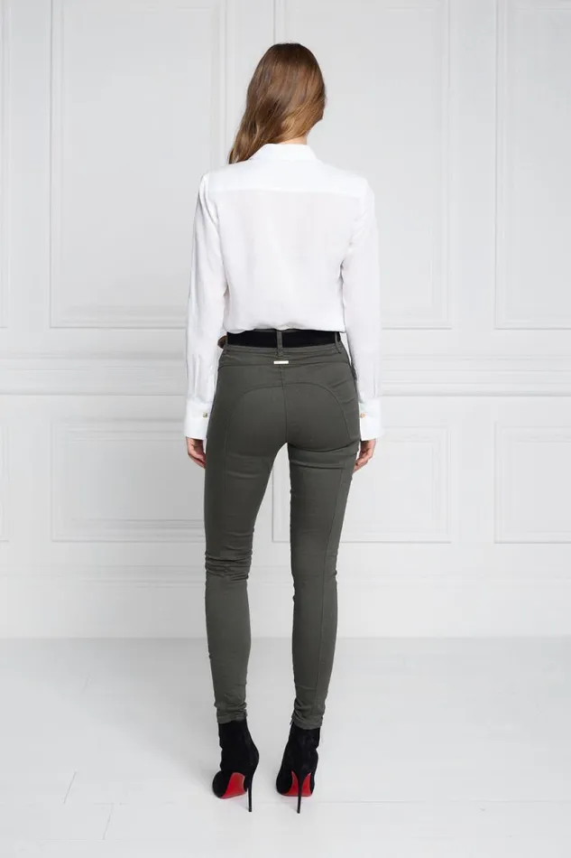 Women Biker Jean Hunter Green Holland Cooper Jeans