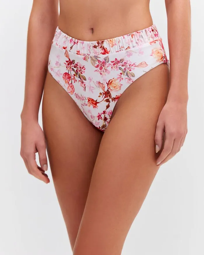 Women Bikinis PatBO Floral Haze High Leg Bikini Bottom EXCLUSIVE Vapor