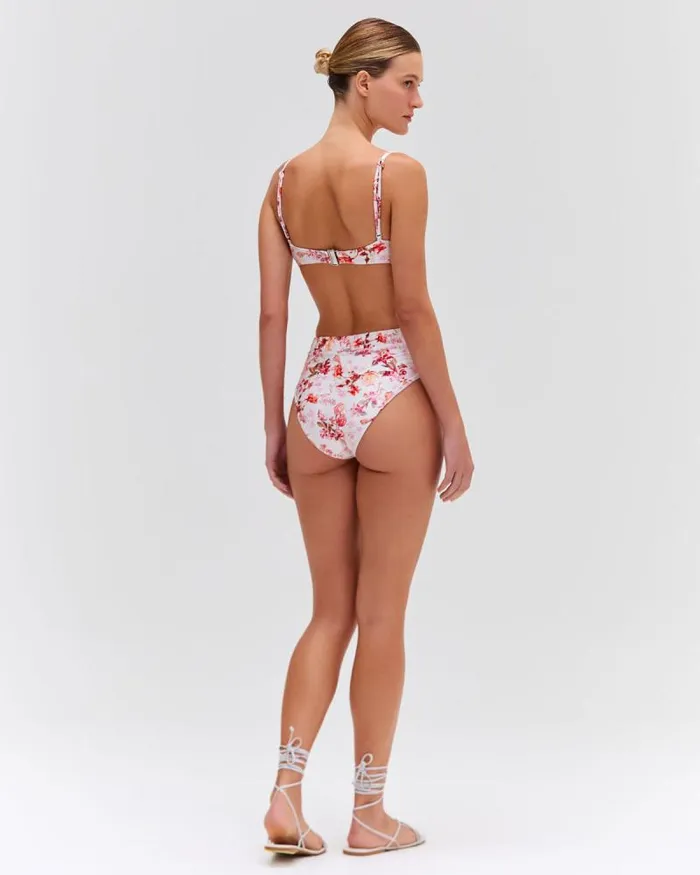 Women Bikinis PatBO Floral Haze High Leg Bikini Bottom EXCLUSIVE Vapor