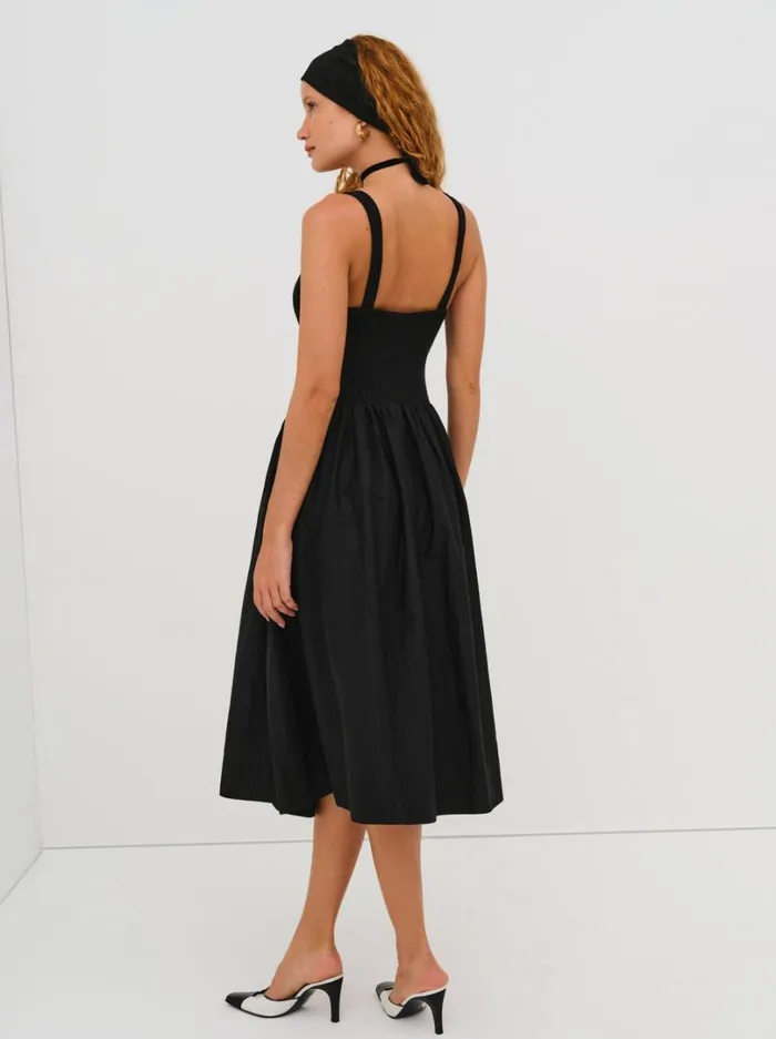 Women Billie Pointelle Midi Dress Black For Love and Lemons Dresses Women Billie Pointelle Midi Dress Black For Love and Lemons Dresses