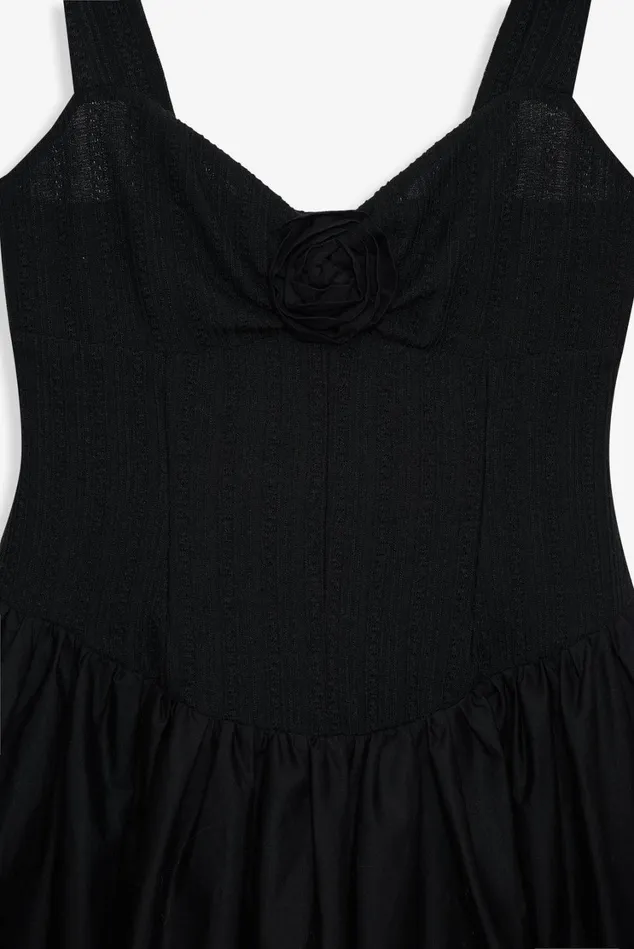 Women Billie Pointelle Midi Dress Black For Love and Lemons Dresses Women Billie Pointelle Midi Dress Black For Love and Lemons Dresses