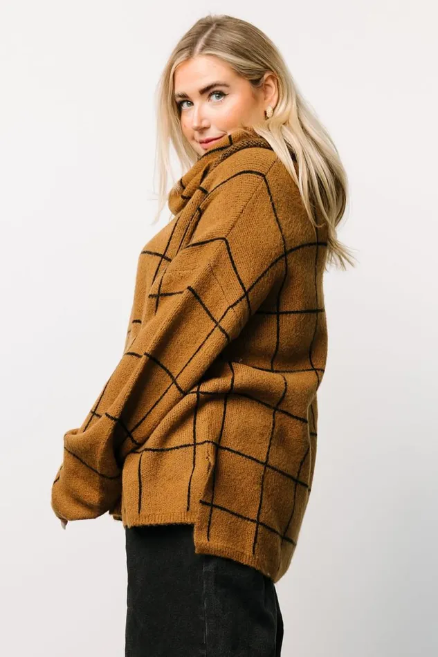 Women Birmingham Funnel Neck Sweater Brown Baltic Born Sweaters Women Birmingham Funnel Neck Sweater Brown Baltic Born Sweaters