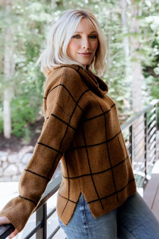 Women Birmingham Funnel Neck Sweater Brown Baltic Born Sweaters Women Birmingham Funnel Neck Sweater Brown Baltic Born Sweaters