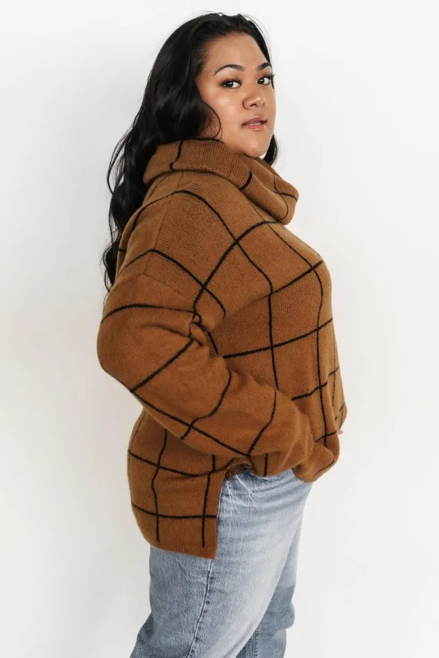 Women Birmingham Funnel Neck Sweater Brown Baltic Born Sweaters Women Birmingham Funnel Neck Sweater Brown Baltic Born Sweaters