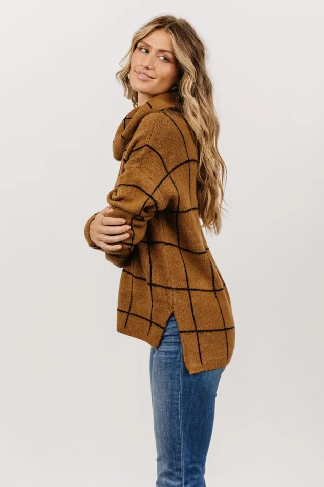 Women Birmingham Funnel Neck Sweater Brown Baltic Born Sweaters Women Birmingham Funnel Neck Sweater Brown Baltic Born Sweaters
