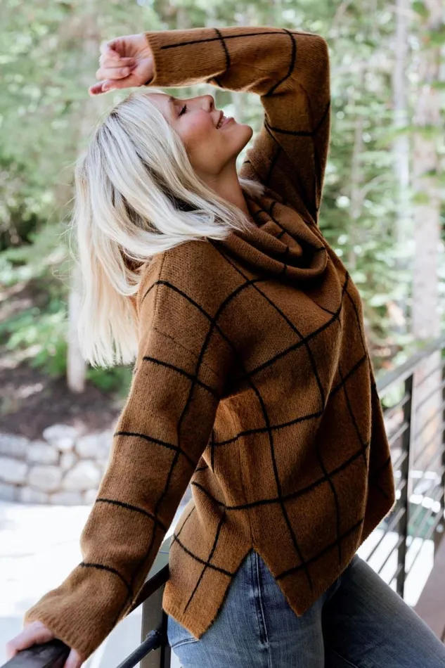 Women Birmingham Funnel Neck Sweater Brown Baltic Born Sweaters Women Birmingham Funnel Neck Sweater Brown Baltic Born Sweaters