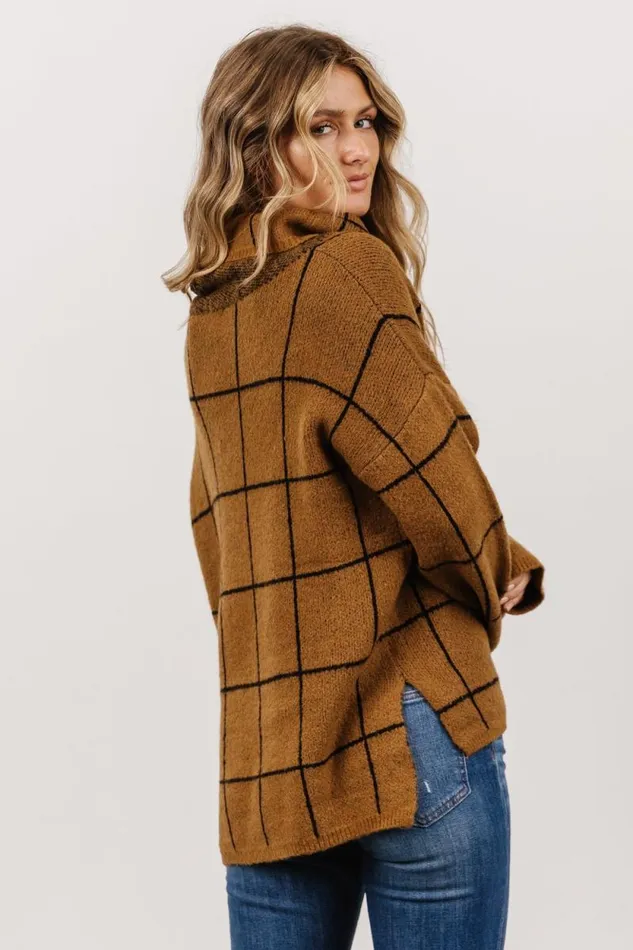 Women Birmingham Funnel Neck Sweater Brown Baltic Born Sweaters Women Birmingham Funnel Neck Sweater Brown Baltic Born Sweaters