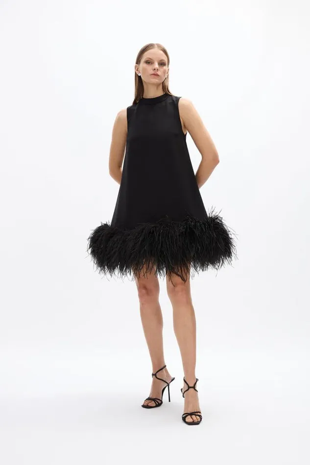 Women Black Dresses Rachel Gilbert Linc Mini Black