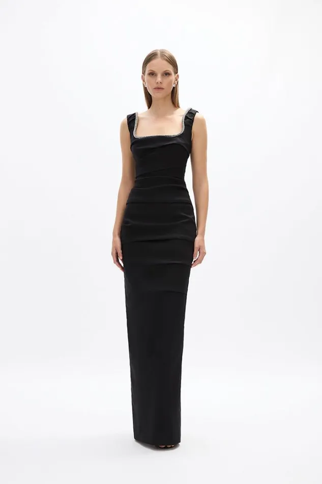 Women Black Dresses Rachel Gilbert Onyx Gown Black