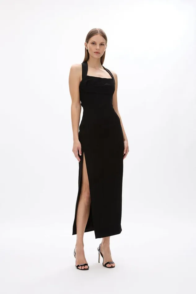 Women Black Dresses Rachel Gilbert Rachel Gilbert BLAINE DRESS 8211 BLACK