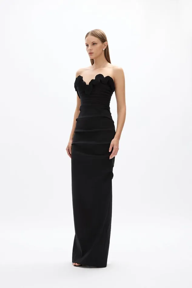 Women Black Dresses Rachel Gilbert Ren Gown Black Women Black Dresses Rachel Gilbert Ren Gown Black
