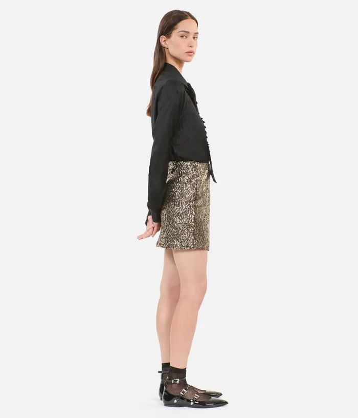 Women Black Jacquard Shirt THE KOOPLES Blouses and Shirts