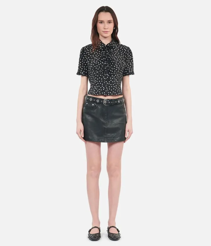 Women Black Polka Dot Shirt THE KOOPLES Blouses and Shirts