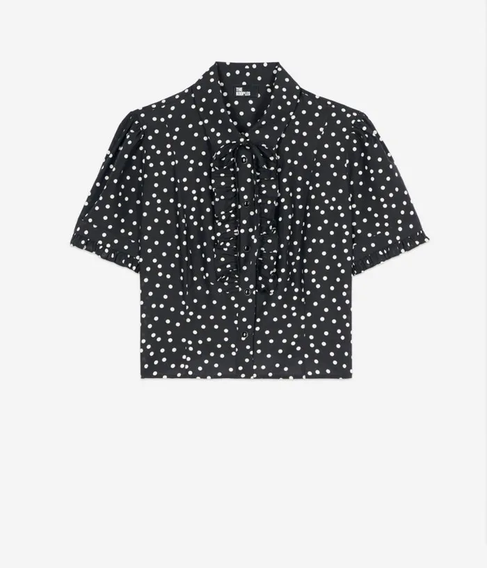 Women Black Polka Dot Shirt THE KOOPLES Blouses and Shirts