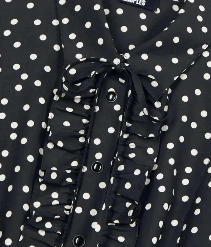 Women Black Polka Dot Shirt THE KOOPLES Blouses and Shirts