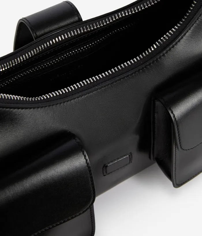 Women Black Smooth Leather Amelia Chain Bag THE KOOPLES Bags