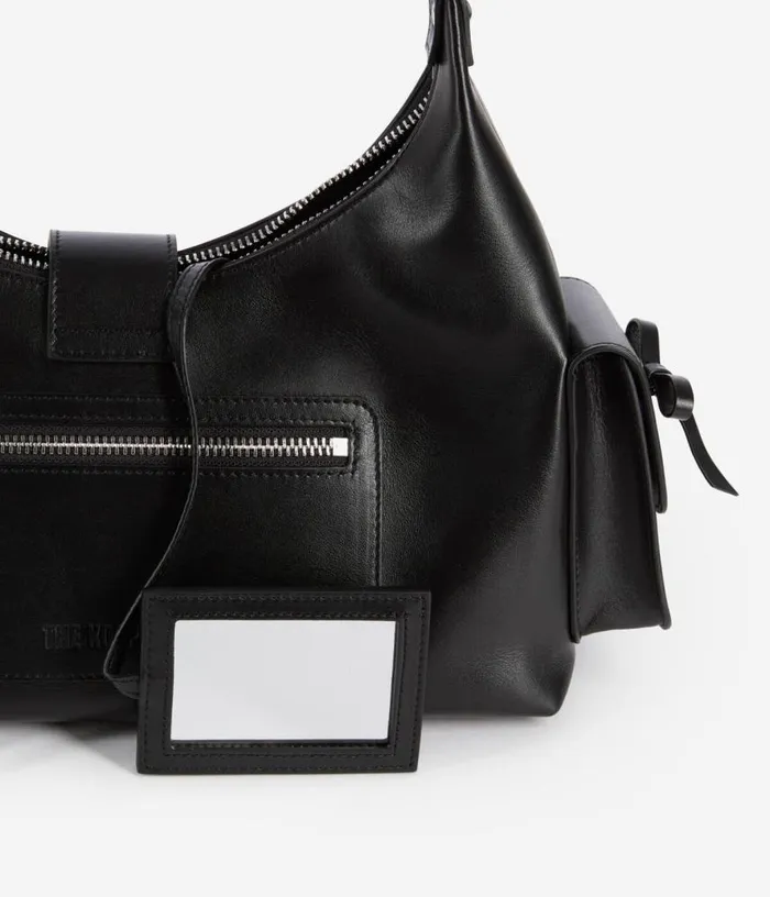 Women Black Smooth Leather Amelia Chain Bag THE KOOPLES Bags