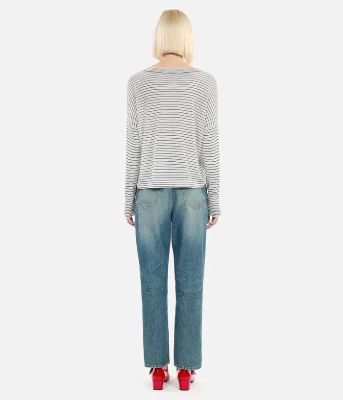 Women Blazon Wool And Cashmere Striped Sweater THE KOOPLES Sweaters