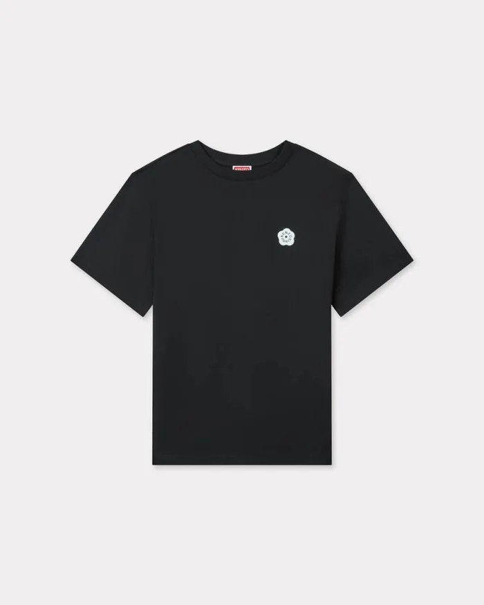Women Boke Flower 20039 Relax Tshirt In Cotton Black Kenzo Tshirts And Polos