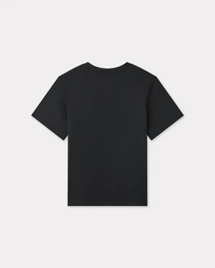 Women Boke Flower 20039 Relax Tshirt In Cotton Black Kenzo Tshirts And Polos