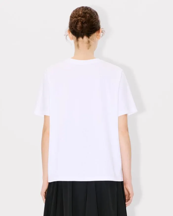 Women Boke Flower 20039 Relax Tshirt In Cotton White Kenzo Tshirts And Polos