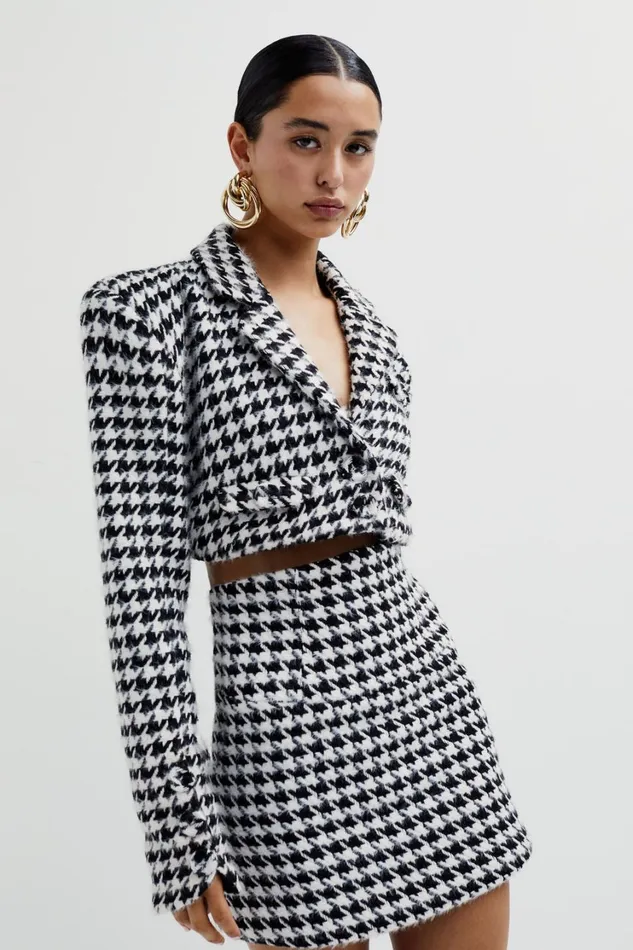 Women Bonnie Cropped Blazer Black For Love and Lemons Tops Women Bonnie Cropped Blazer Black For Love and Lemons Tops
