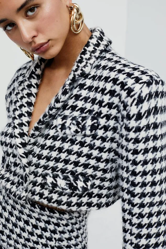 Women Bonnie Cropped Blazer Black For Love and Lemons Tops Women Bonnie Cropped Blazer Black For Love and Lemons Tops