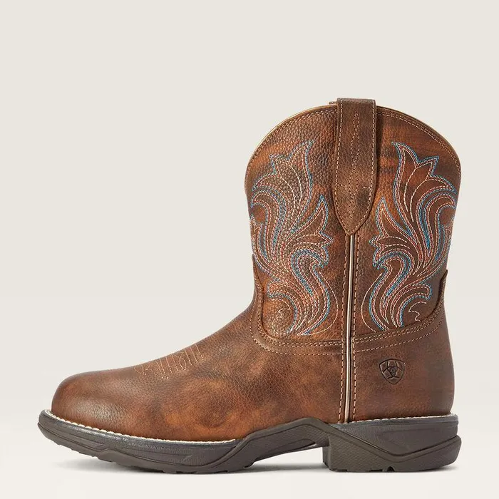 Women Booties Ariat Anthem Round Toe Shortie Western Boot Copper Kettle Women Booties Ariat Anthem Round Toe Shortie Western Boot Copper Kettle