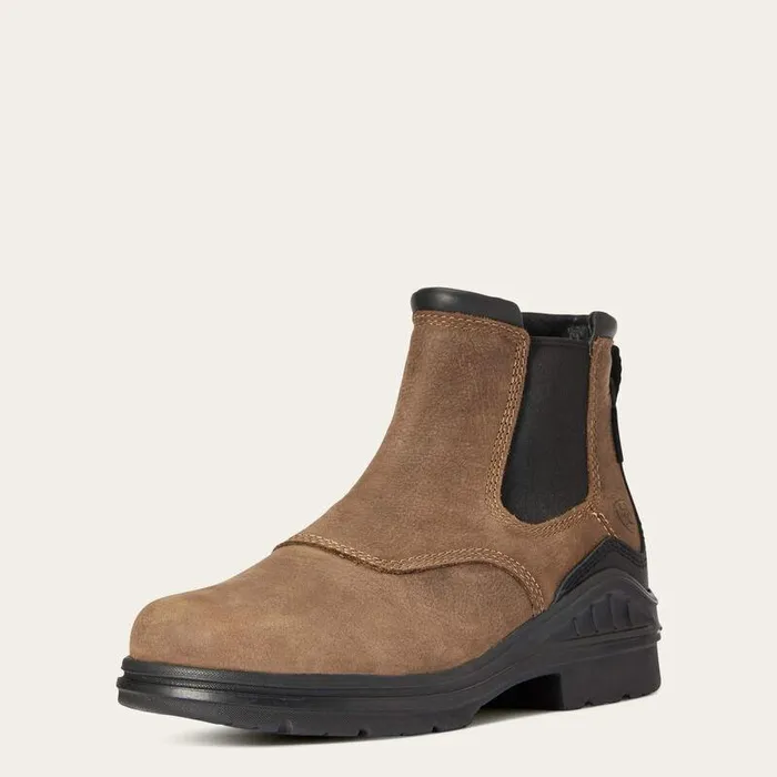 Women Booties Ariat Barnyard Twin Gore II Waterproof Boot Antique Brown