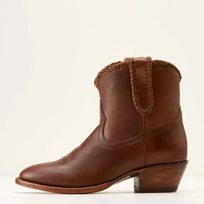 Women Booties Ariat Sterling Cora Western Boot Oiled Bridle Women Booties Ariat Sterling Cora Western Boot Oiled Bridle