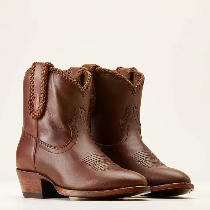Women Booties Ariat Sterling Cora Western Boot Oiled Bridle Women Booties Ariat Sterling Cora Western Boot Oiled Bridle