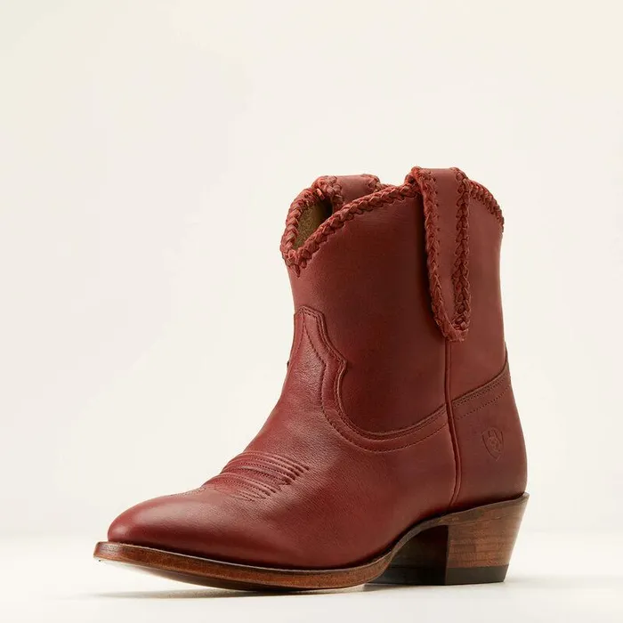 Women Booties Ariat Sterling Cora Western Boot Raving Red