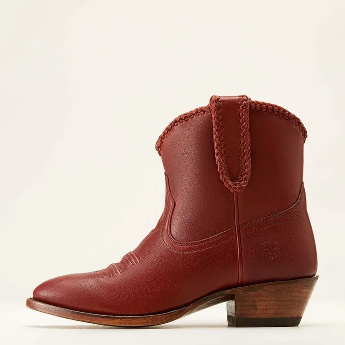 Women Booties Ariat Sterling Cora Western Boot Raving Red Women Booties Ariat Sterling Cora Western Boot Raving Red
