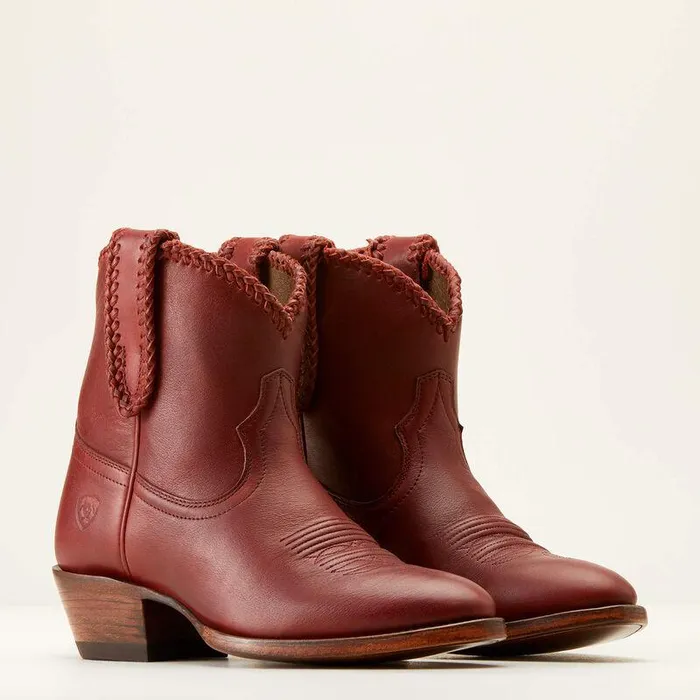 Women Booties Ariat Sterling Cora Western Boot Raving Red Women Booties Ariat Sterling Cora Western Boot Raving Red