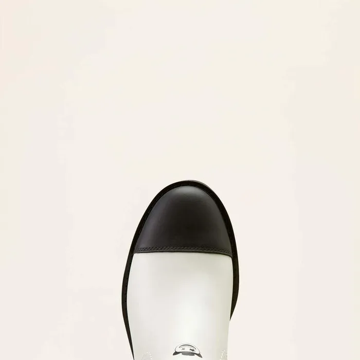 Women Booties Ariat Wexford Lug Milton Menasco Boot Bright Whiteblack