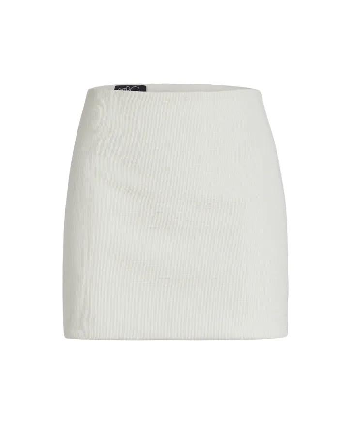Women Bottoms PatBO Knit Mini Skirt Ivory
