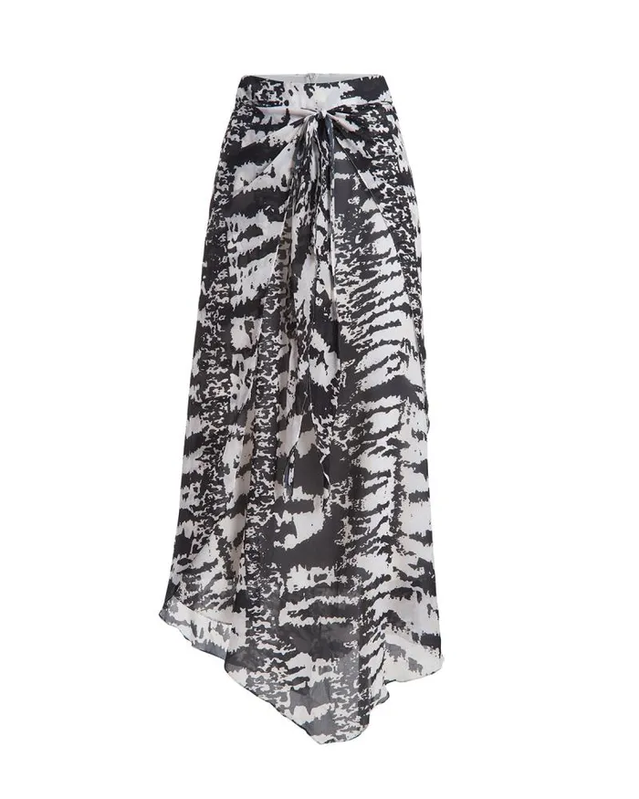 Women Bottoms PatBO PATBO X ALESSANDRA MAXI SKIRT FINAL SALE Blackwhite