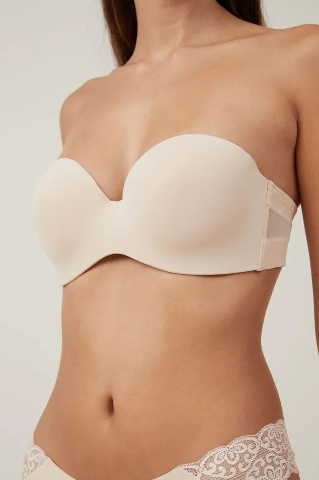 Women Bras Cotton On Everyday Contour Strapless Bra Frappe