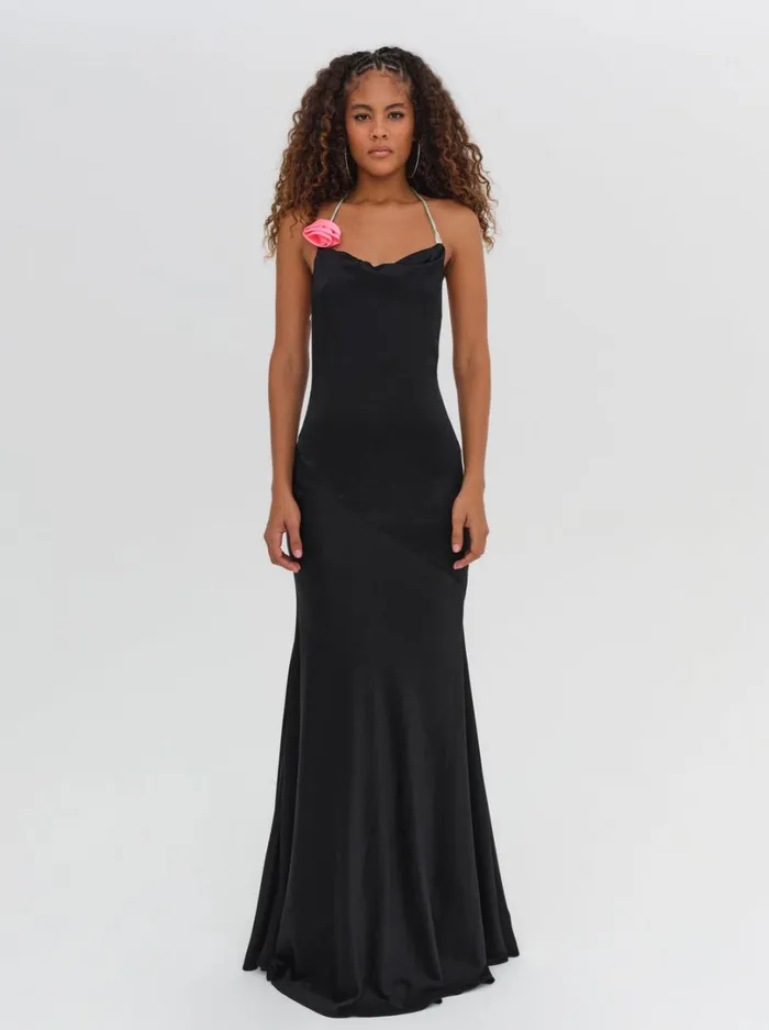 Women Brigette Gown Black For Love and Lemons Dresses