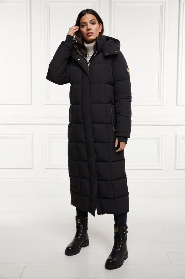 Women Carrington Longline Coat Black Holland Cooper Coats