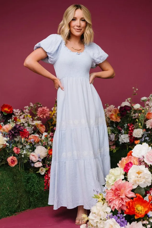 Women Carrington Maxi Dress Light Blue Baltic Born Maxi Dresses