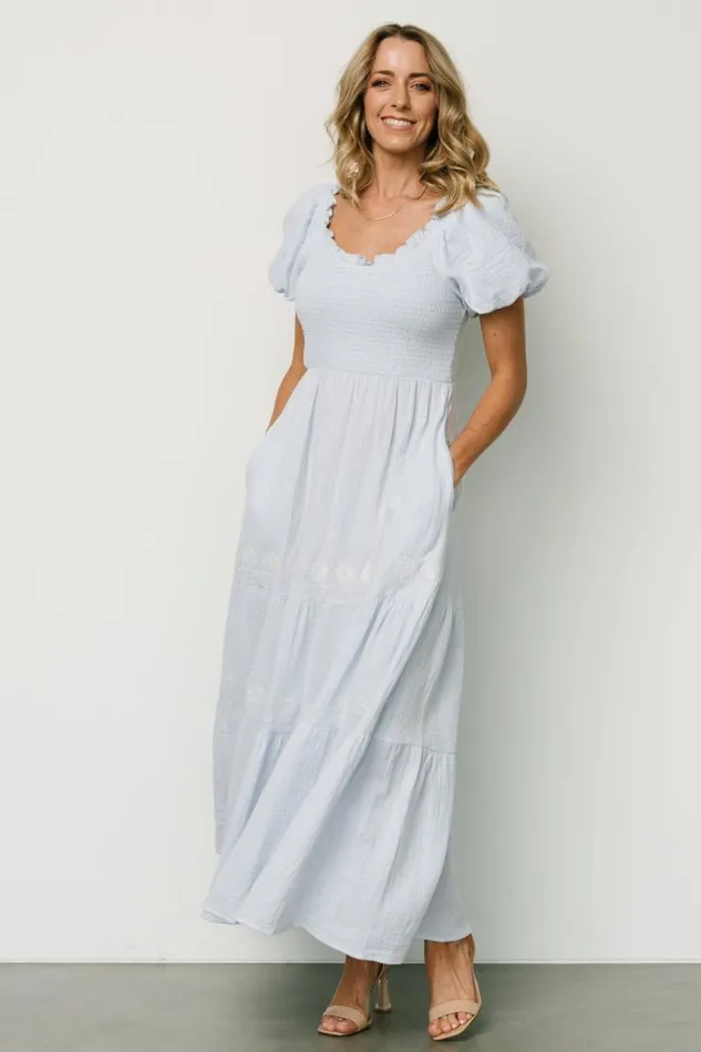 Women Carrington Maxi Dress Light Blue Baltic Born Maxi Dresses Women Carrington Maxi Dress Light Blue Baltic Born Maxi Dresses