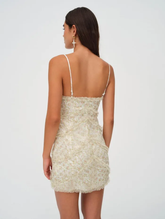 Women Chania Mini Dress Yellow For Love and Lemons Dresses